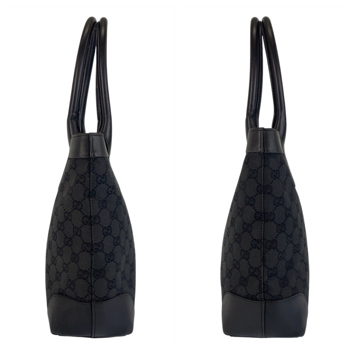 15591
GUCCI グッチ ブラック 黒 GGキャンバス / レザー 33890 トートバッグ ショルダーバッグ  レディース