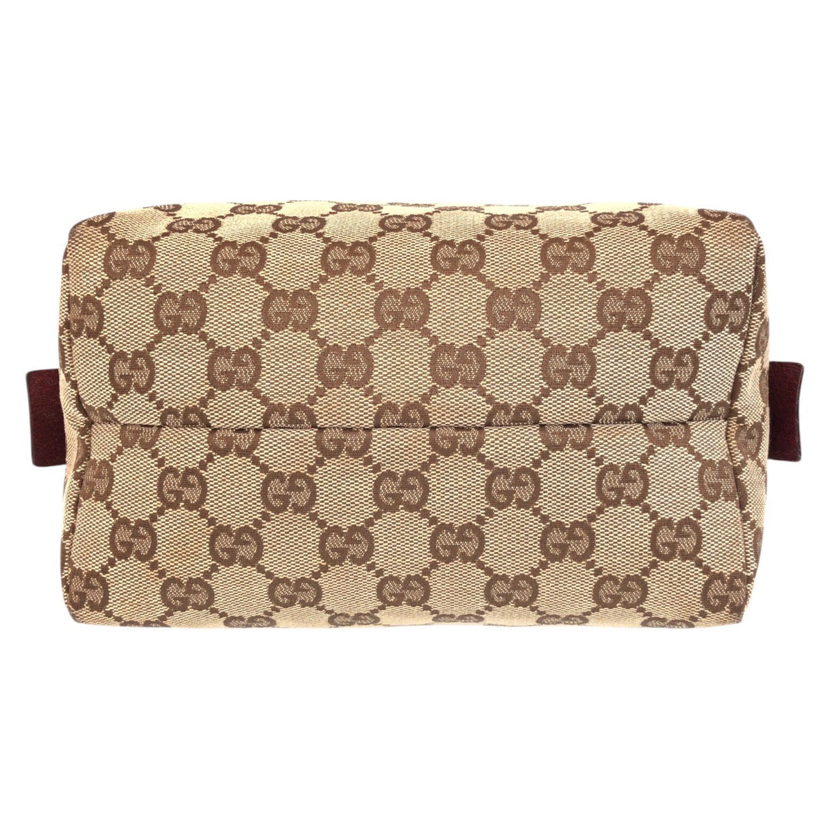 15593
GUCCI グッチ ベージュ ボルドー GGキャンバス / レザー 203437 ハンドバッグ  レディース
