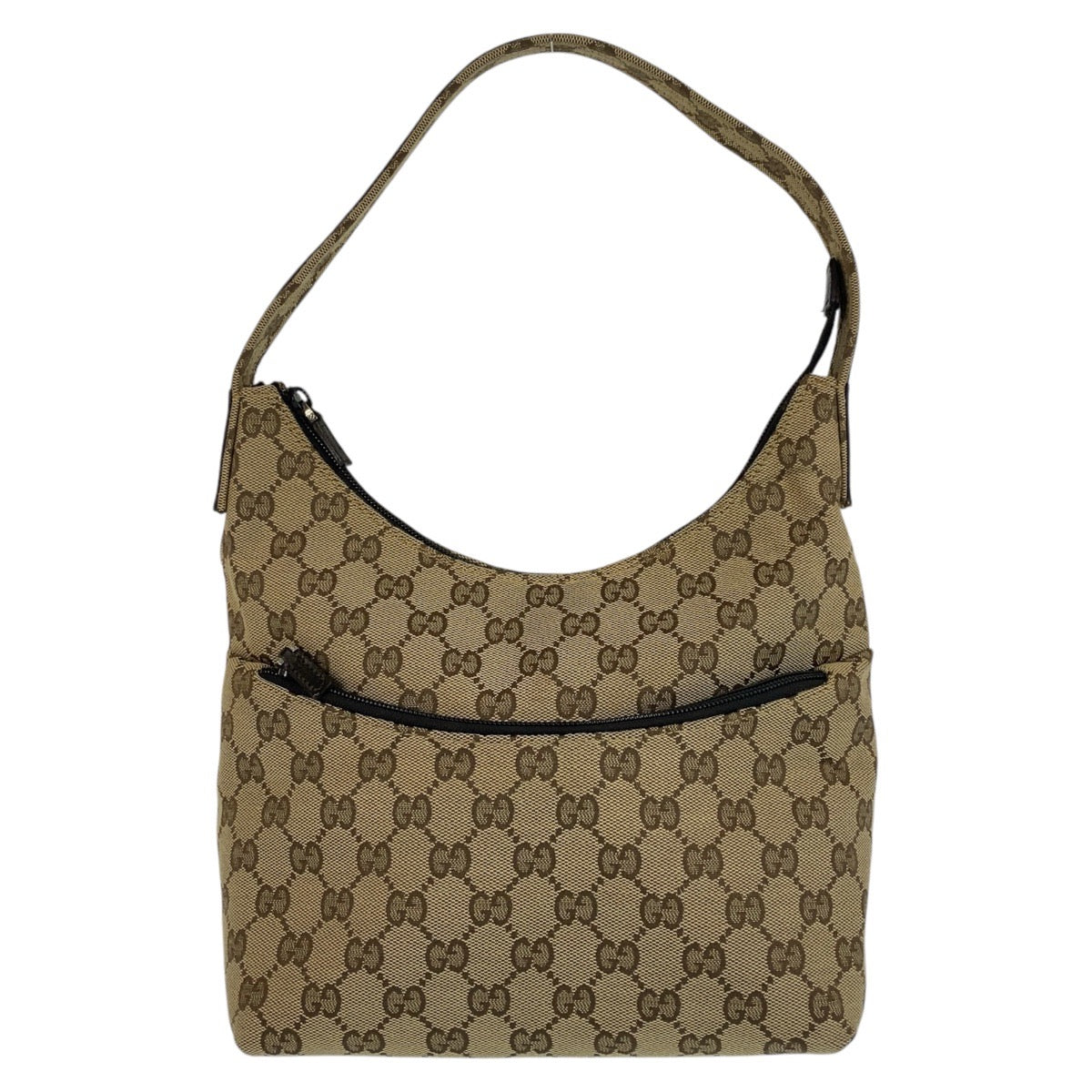 15594
GUCCI グッチ ベージュ ブラウン GGキャンバス 001 3386 ショルダーバッグ  レディース