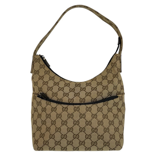 15594
GUCCI グッチ ベージュ ブラウン GGキャンバス 001 3386 ショルダーバッグ  レディース