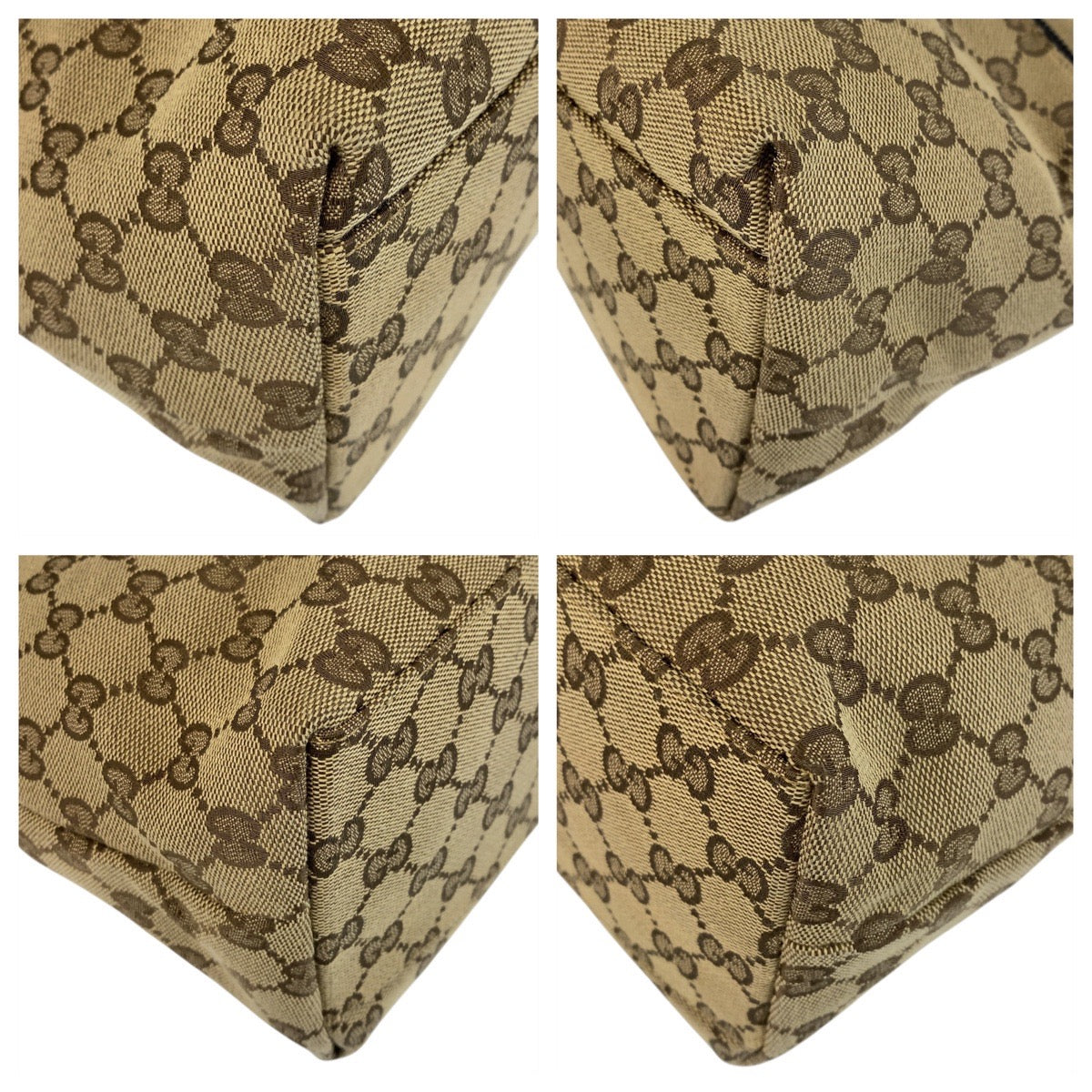 15594
GUCCI グッチ ベージュ ブラウン GGキャンバス 001 3386 ショルダーバッグ  レディース