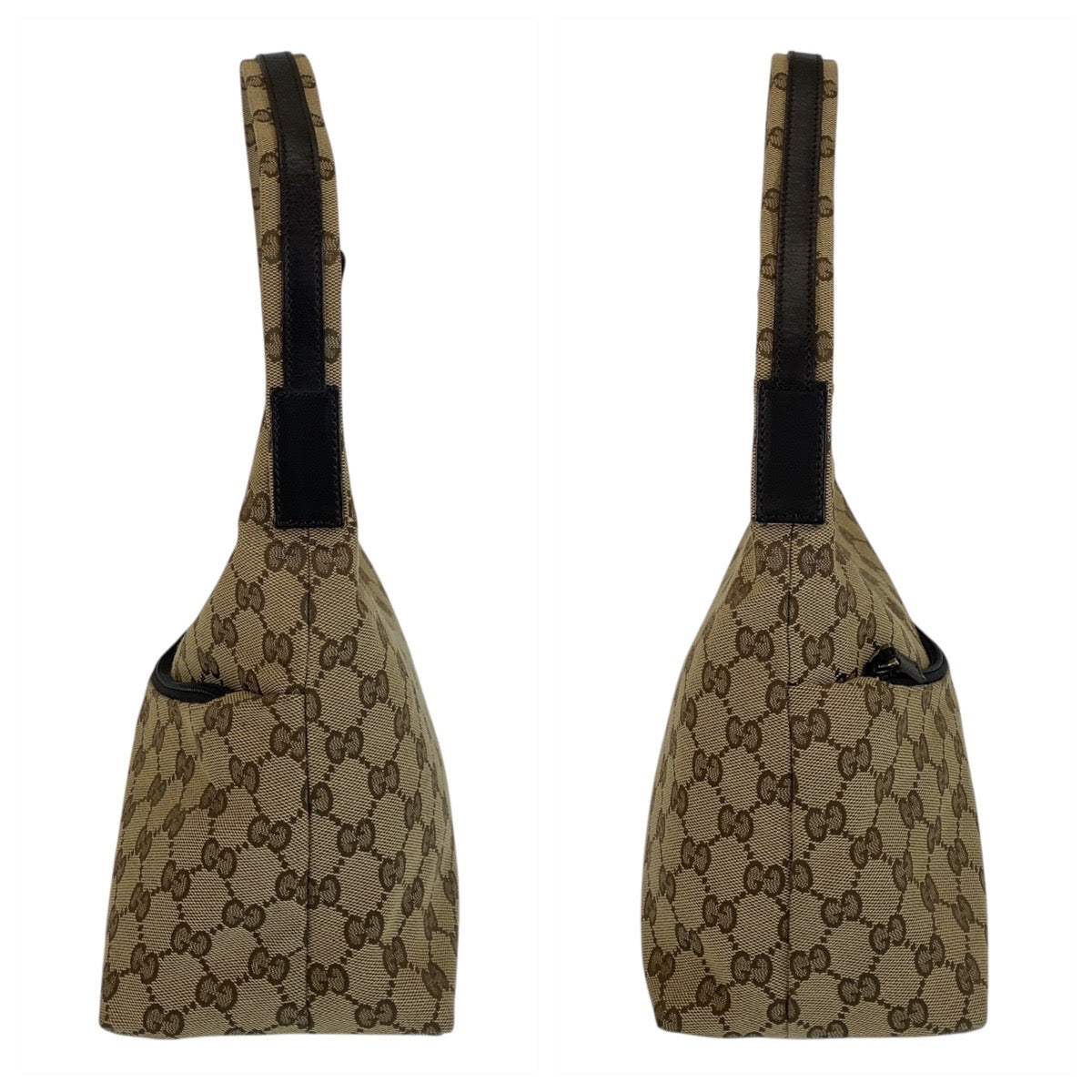 15594
GUCCI グッチ ベージュ ブラウン GGキャンバス 001 3386 ショルダーバッグ  レディース