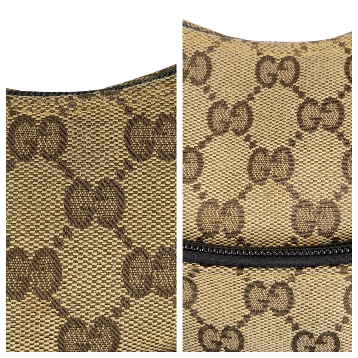 15594
GUCCI グッチ ベージュ ブラウン GGキャンバス 001 3386 ショルダーバッグ  レディース