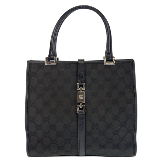 15602
GUCCI グッチ ジャッキー ブラック 黒 GGキャンバス / レザー 002 1065 ハンドバッグ トートバッグ レディース ABP39