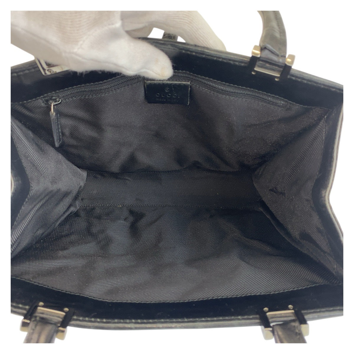 15602
GUCCI グッチ ジャッキー ブラック 黒 GGキャンバス / レザー 002 1065 ハンドバッグ トートバッグ レディース ABP39
