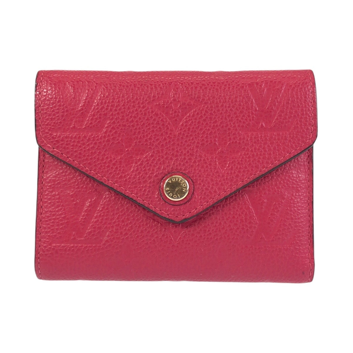 15606
LOUIS VUITTON ルイヴィトン アンプラント モノグラム ポルトフォイユ ヴィクトリーヌ ピンク ゴールド金具 レザー M64061 折財布 コンパクトウォレット  レディース