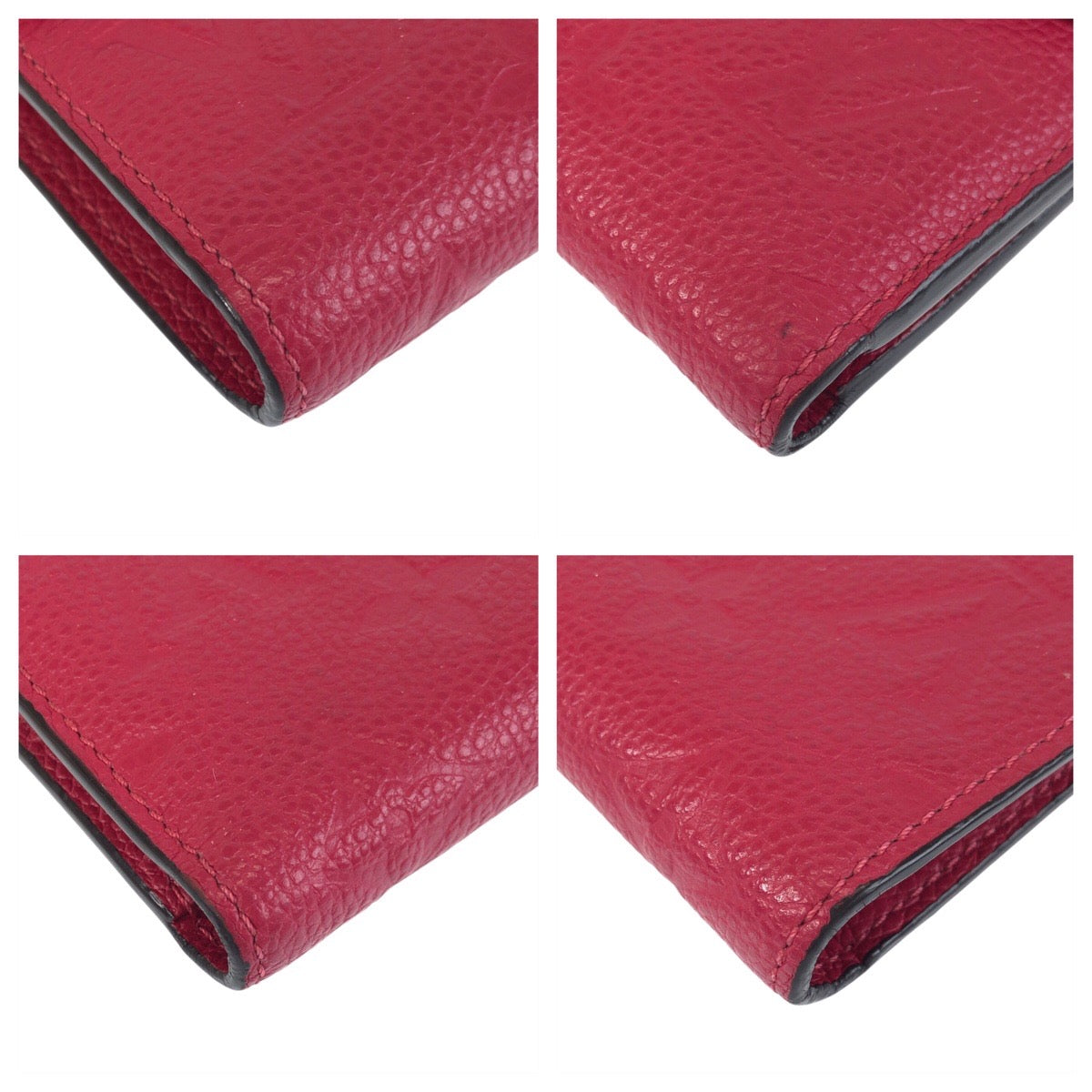 15606
LOUIS VUITTON ルイヴィトン アンプラント モノグラム ポルトフォイユ ヴィクトリーヌ ピンク ゴールド金具 レザー M64061 折財布 コンパクトウォレット  レディース