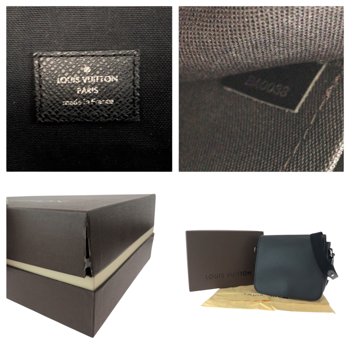 15607
LOUIS VUITTON ルイヴィトン タイガ アンドレイ アルドワーズ ブラック 黒 シルバー金具 タイガ M32482 ショルダーバッグ メッセンジャーバッグ  メンズ