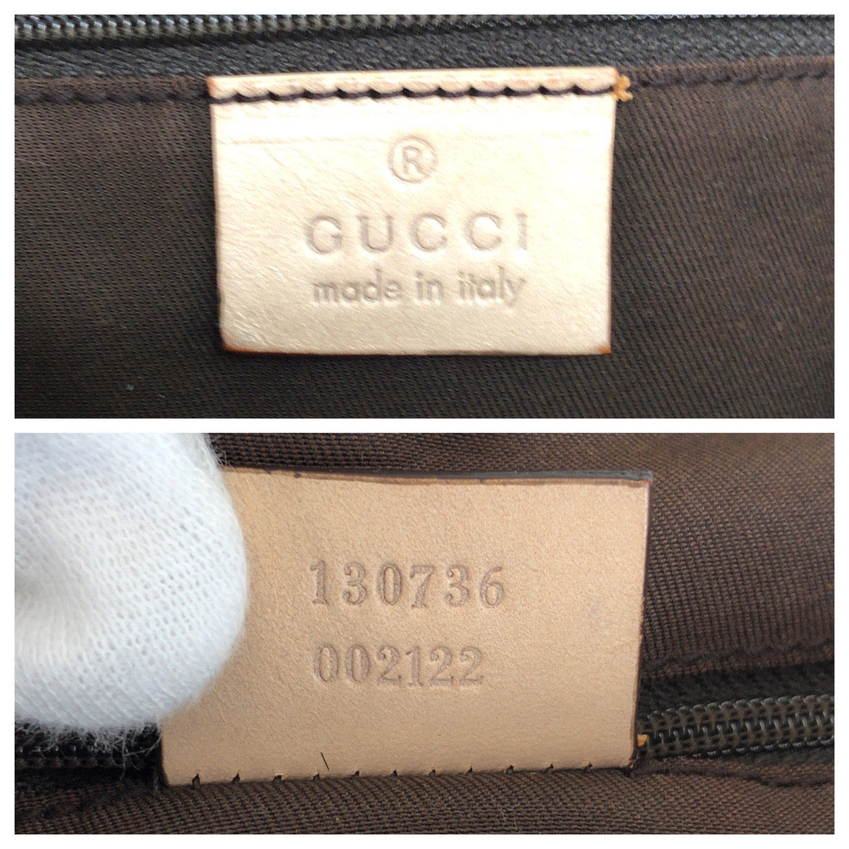 15610
GUCCI グッチ アビー ベージュ ゴールド金具 GGキャンバス / レザー 130736 トートバッグ ショルダーバッグ  レディース AB25