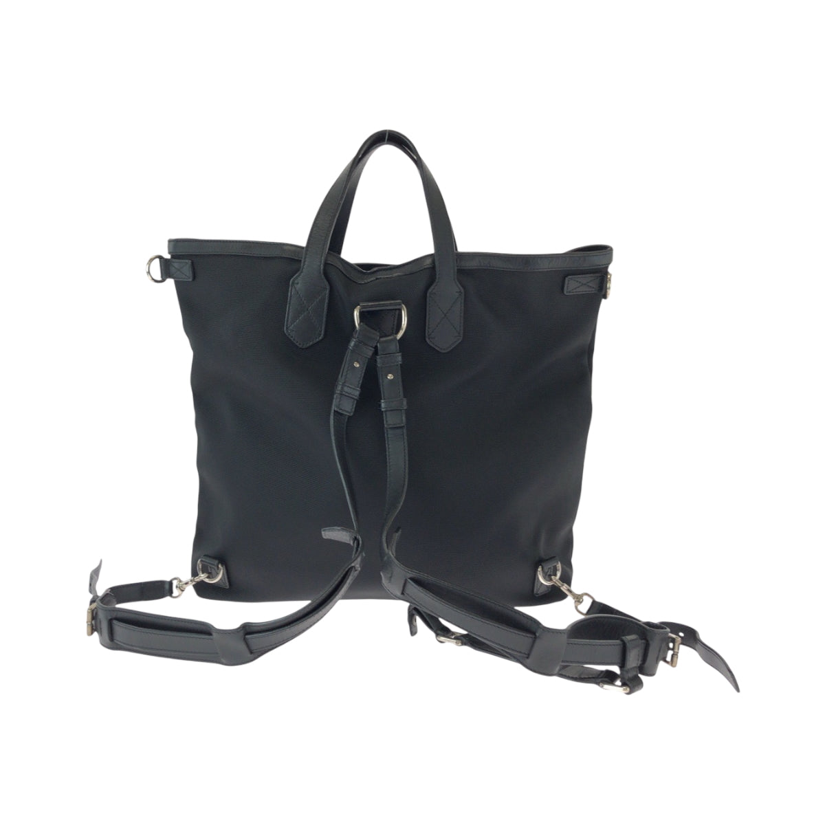 15615
GUCCI グッチ シェリーライン ブラック レッド グリーン シルバー金具 キャンバス 387105 バックパック リュックサック トートバッグ 2way  メンズ