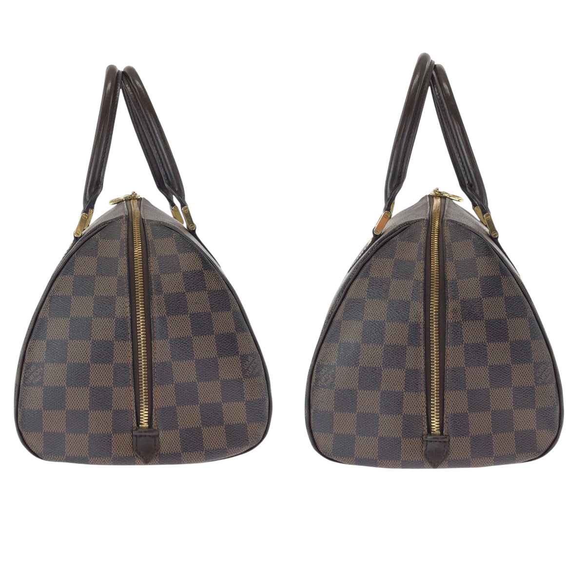 15617
LOUIS VUITTON ルイヴィトン ダミエ エベヌ リベラMM ブラウン ゴールド金具 PVC N41434 ボストンバッグ ハンドバッグ  レディース