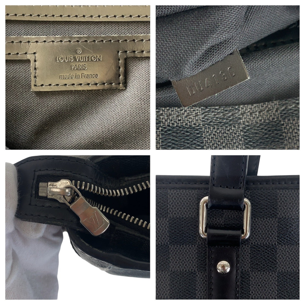 15620
LOUIS VUITTON ルイヴィトン ダミエ グラフィット タダオ ブラック 黒 シルバー金具 PVC / レザー N51192 ビジネスバッグ ブリーフケース 2way  メンズ