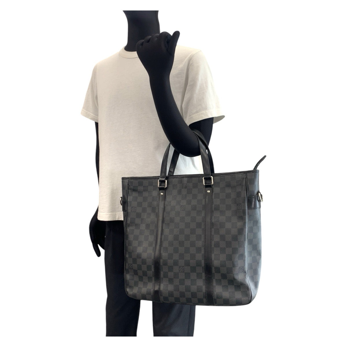 15620
LOUIS VUITTON ルイヴィトン ダミエ グラフィット タダオ ブラック 黒 シルバー金具 PVC / レザー N51192 ビジネスバッグ ブリーフケース 2way  メンズ