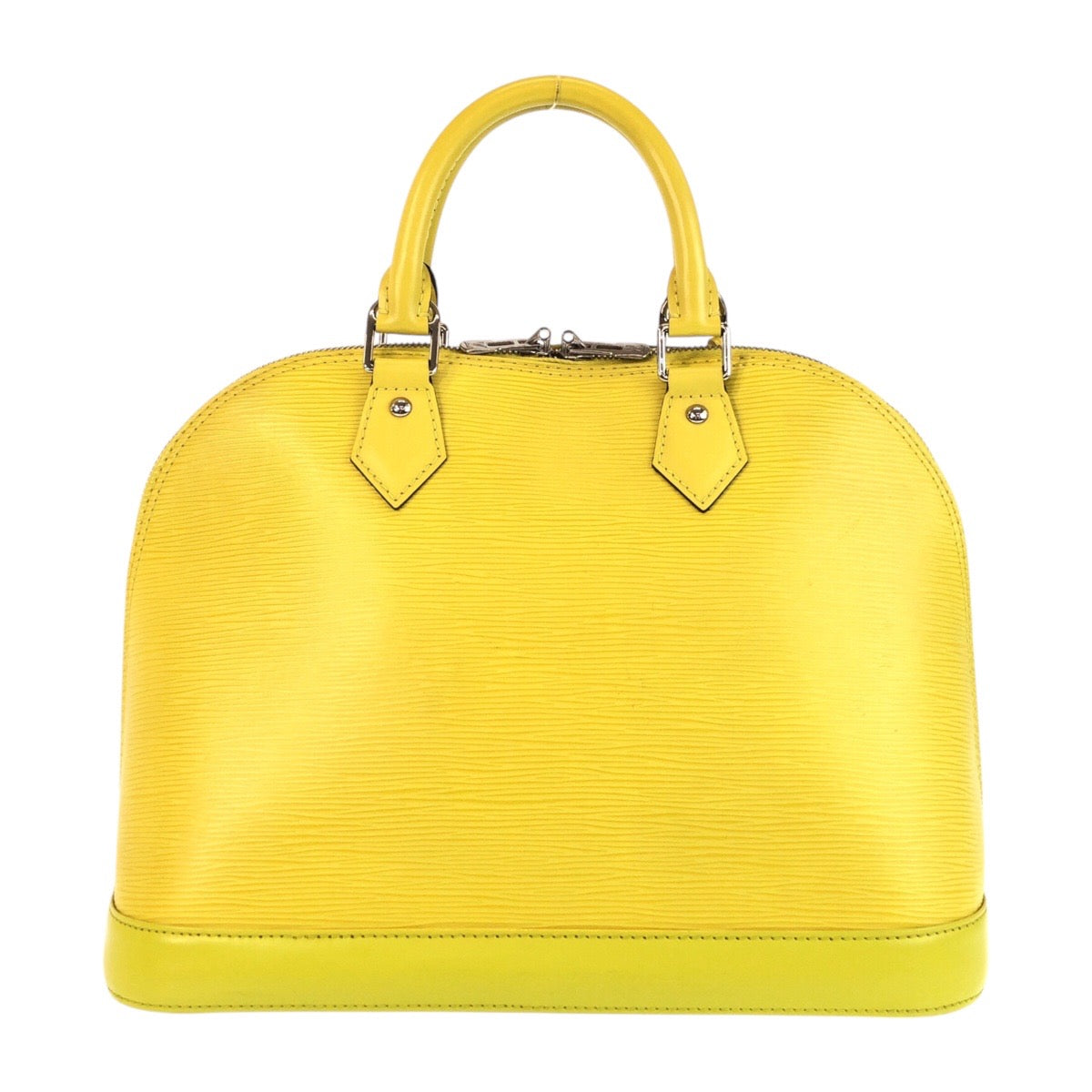 15622
LOUIS VUITTON ルイヴィトン エピ アルマPM イエロー シルバー金具 レザー M40950 ハンドバッグ  レディース