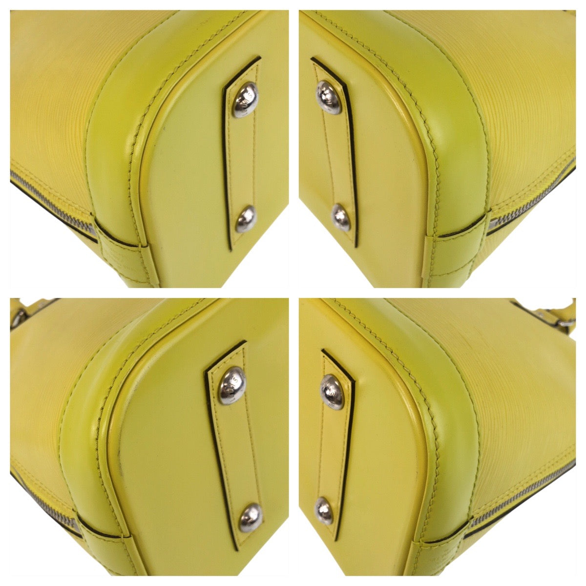 15622
LOUIS VUITTON ルイヴィトン エピ アルマPM イエロー シルバー金具 レザー M40950 ハンドバッグ  レディース