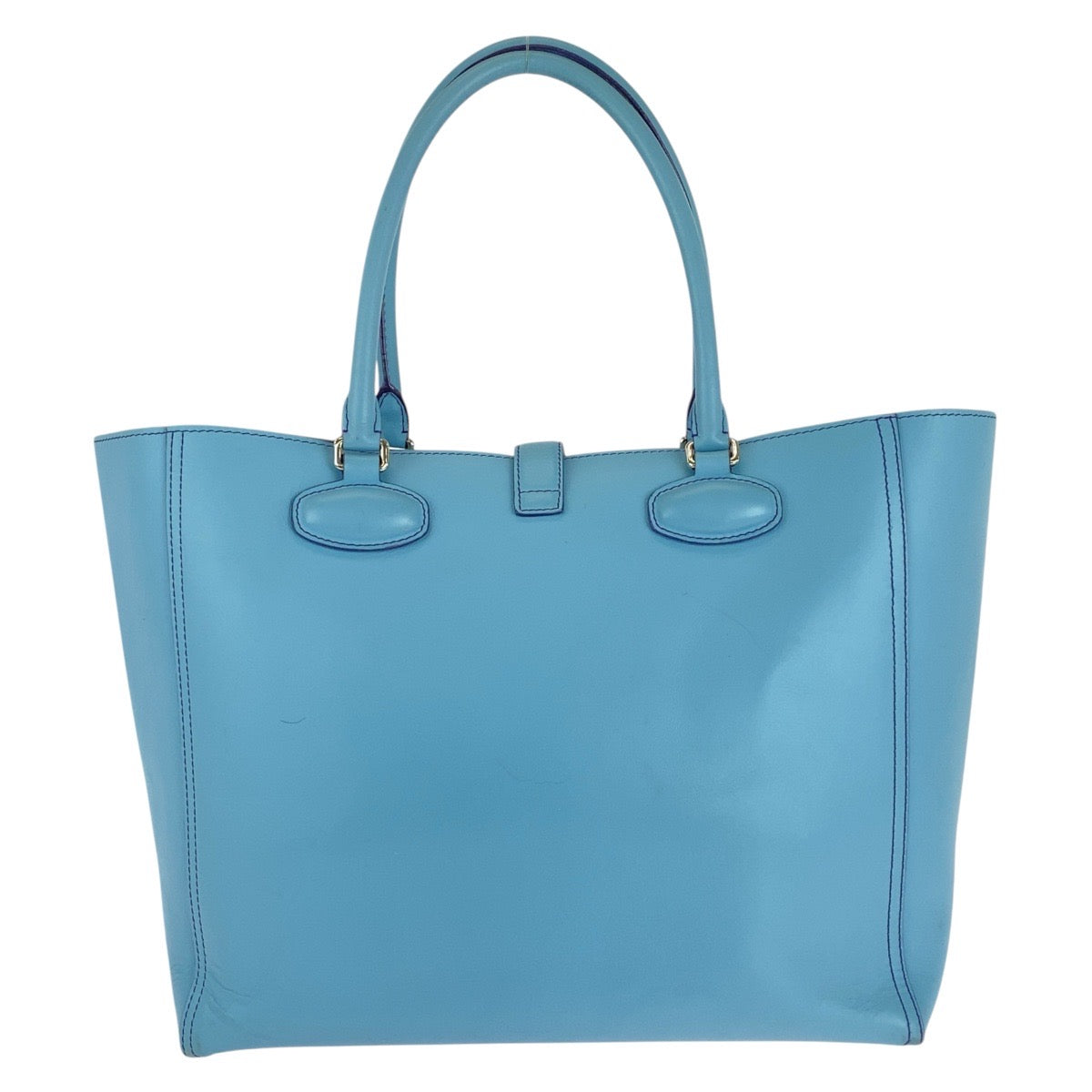 15623
LOEWE ロエベ アナグラム レオ ライトブルー パープル シルバー金具 レザー トートバッグ ショルダーバッグ  レディース