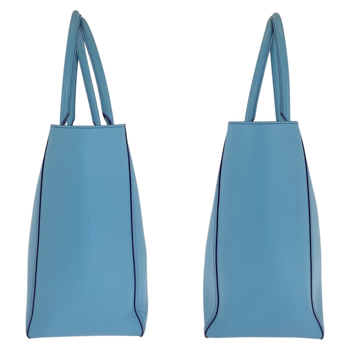 15623
LOEWE ロエベ アナグラム レオ ライトブルー パープル シルバー金具 レザー トートバッグ ショルダーバッグ  レディース