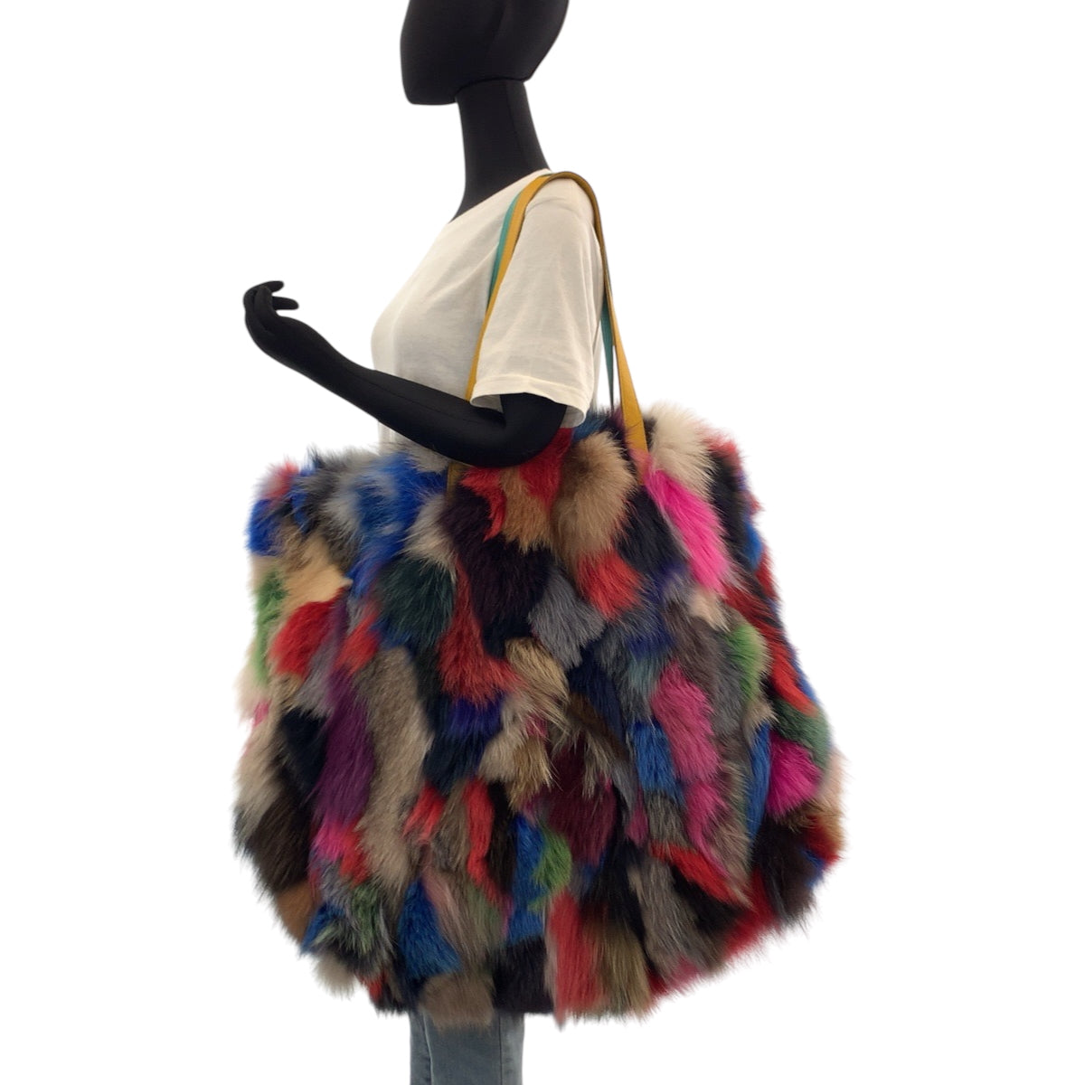 15625
GALLERY DEPT ギャラリーデプト マルチカラー フォックス トートバッグ ショルダーバッグ レディース SA120