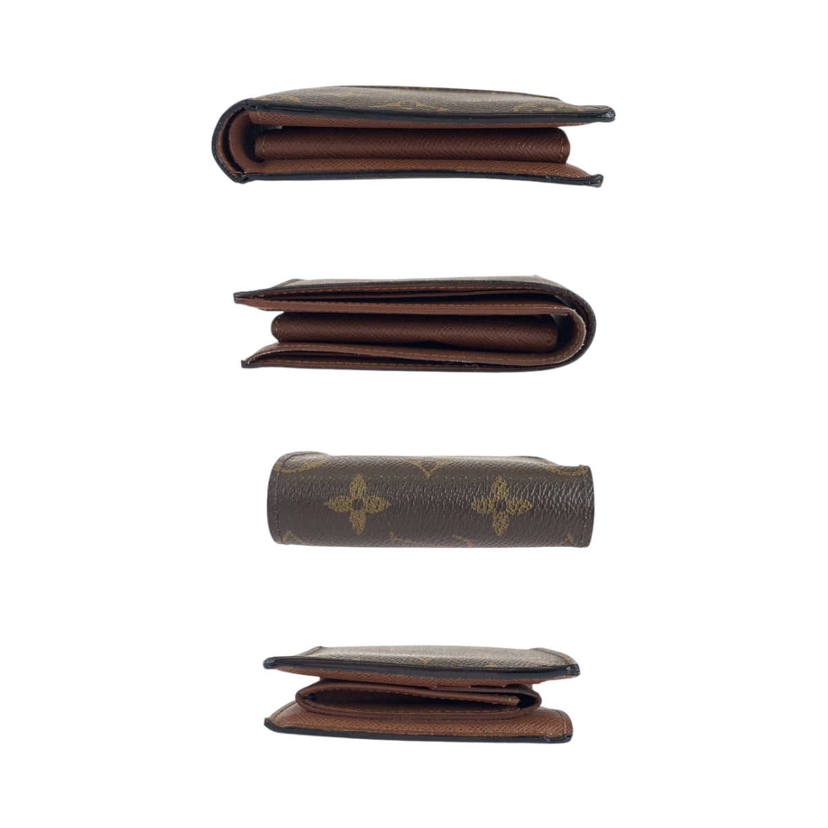 15629
LOUIS VUITTON ルイヴィトン モノグラム ポルトフォイユ マルコ ブラウン PVC M61675 折財布 コンパクトウォレット  メンズ