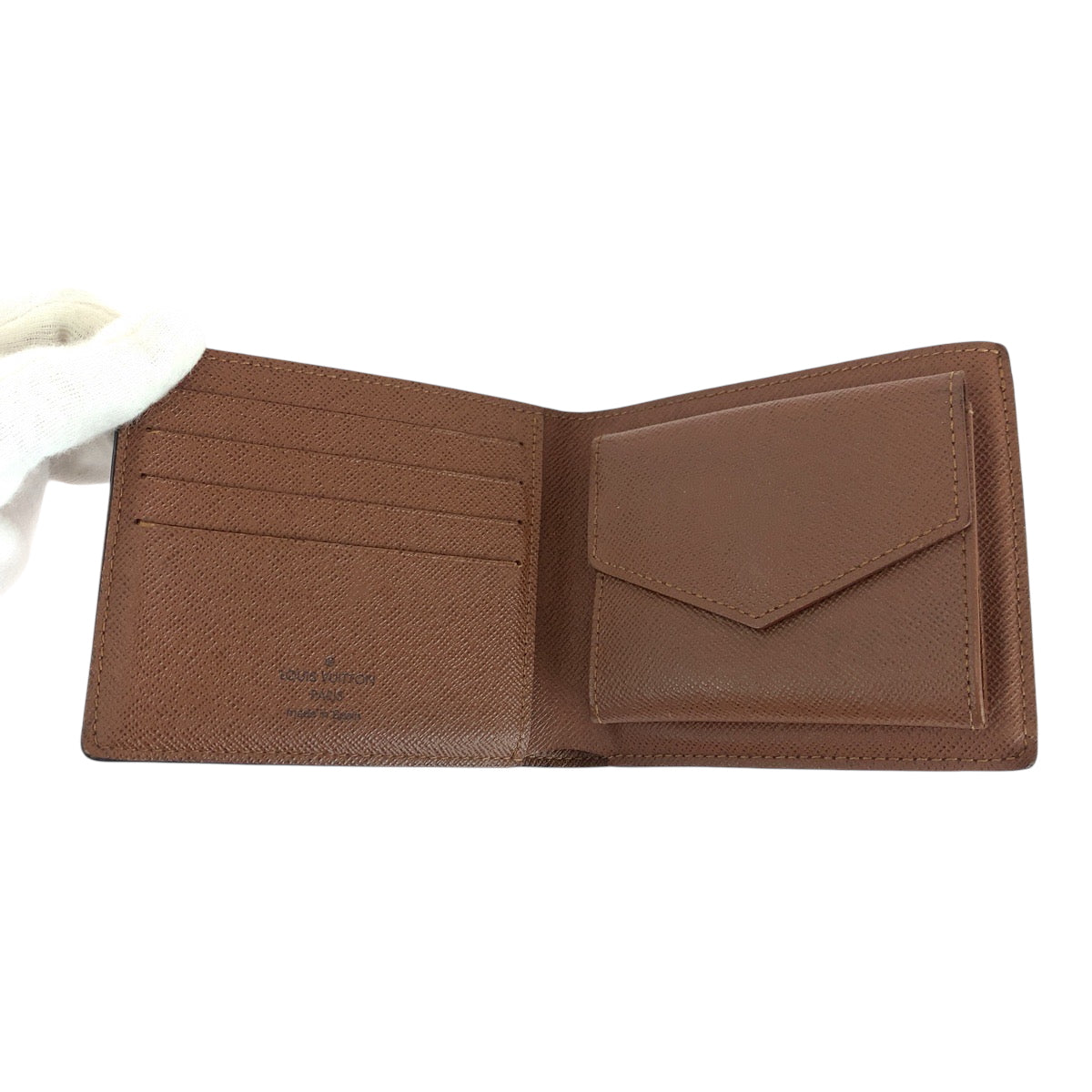 15629
LOUIS VUITTON ルイヴィトン モノグラム ポルトフォイユ マルコ ブラウン PVC M61675 折財布 コンパクトウォレット  メンズ