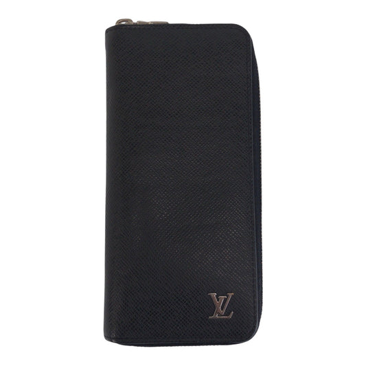15631
LOUIS VUITTON ルイヴィトン タイガ ジッピーウォレット ヴェルティカル ブラック 黒 シルバー金具 レザー M30317 長財布 ロングウォレット  メンズ