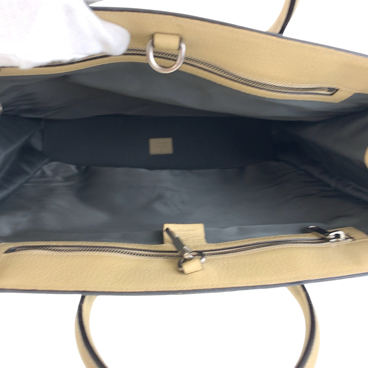 15635
 GUCCI Off the Grid Gray Beige Silver Hardware Nylon 630355 Tote Bag Shoulder Bag 2way Women's