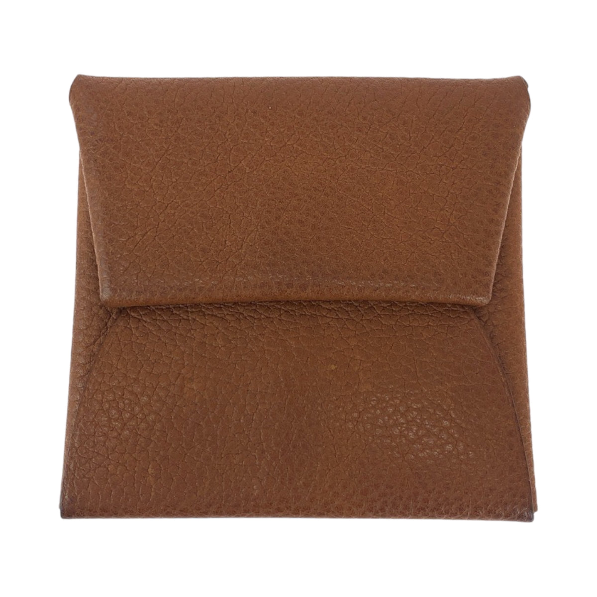 15641
HERMES エルメス バスティア 男女兼用 フォーヴ ブラウン シルバー金具 バレニア コインケース コンパクトウォレット B刻印  レディース
