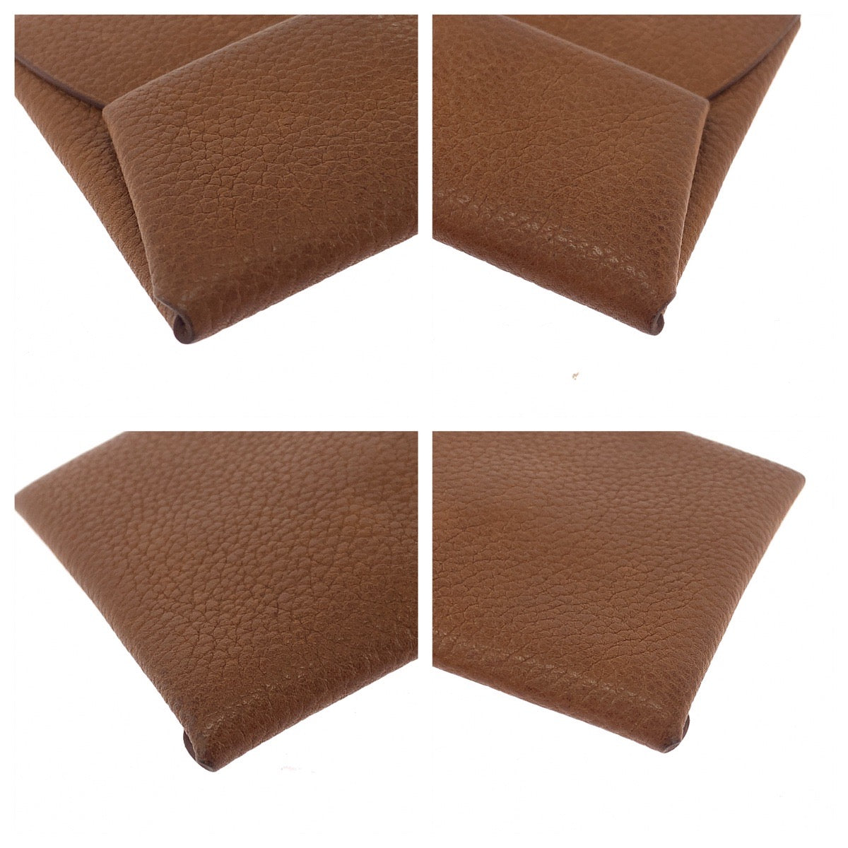 15641
HERMES エルメス バスティア 男女兼用 フォーヴ ブラウン シルバー金具 バレニア コインケース コンパクトウォレット B刻印  レディース