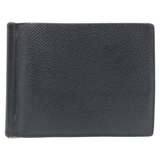 15642
HERMES エルメス ブラック ヴォーエプソン 折財布 札入れ マネークリップ B刻印  メンズ