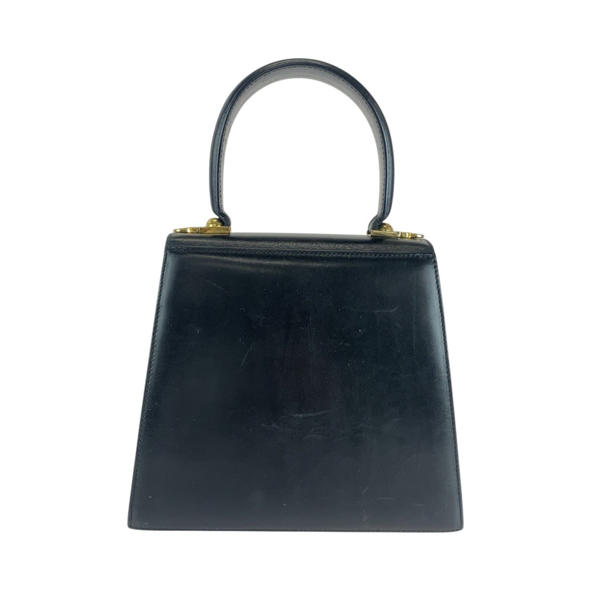 15646
Salvatore Ferragamo サルヴァトーレフェラガモ ガンチーニ ブラック 黒 ゴールド金具 レザー ハンドバッグ  レディース