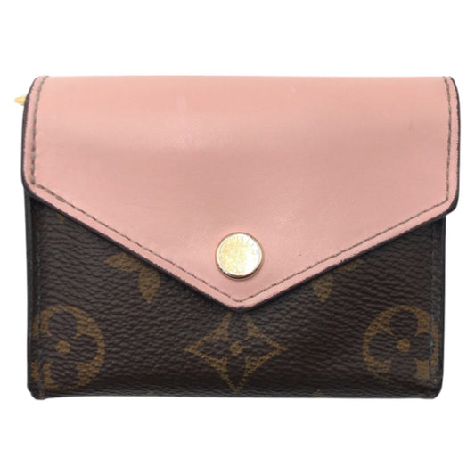 15652
LOUIS VUITTON ルイヴィトン モノグラム ポルトフォイユ ゾエ ブラウン ピンク ローズバレローヌ PVC M62933 三つ折り財布 折り財布 コンパクトウォレット  レディース