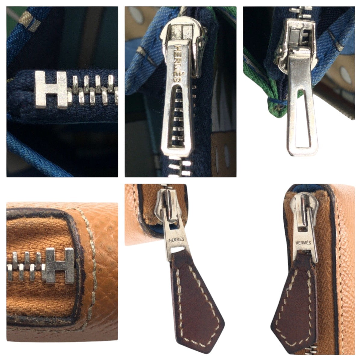 15655
HERMES エルメス アザップロング シルクイン ブラウン ヴォーエプソン 長財布 ロングウォレット C刻印  レディース