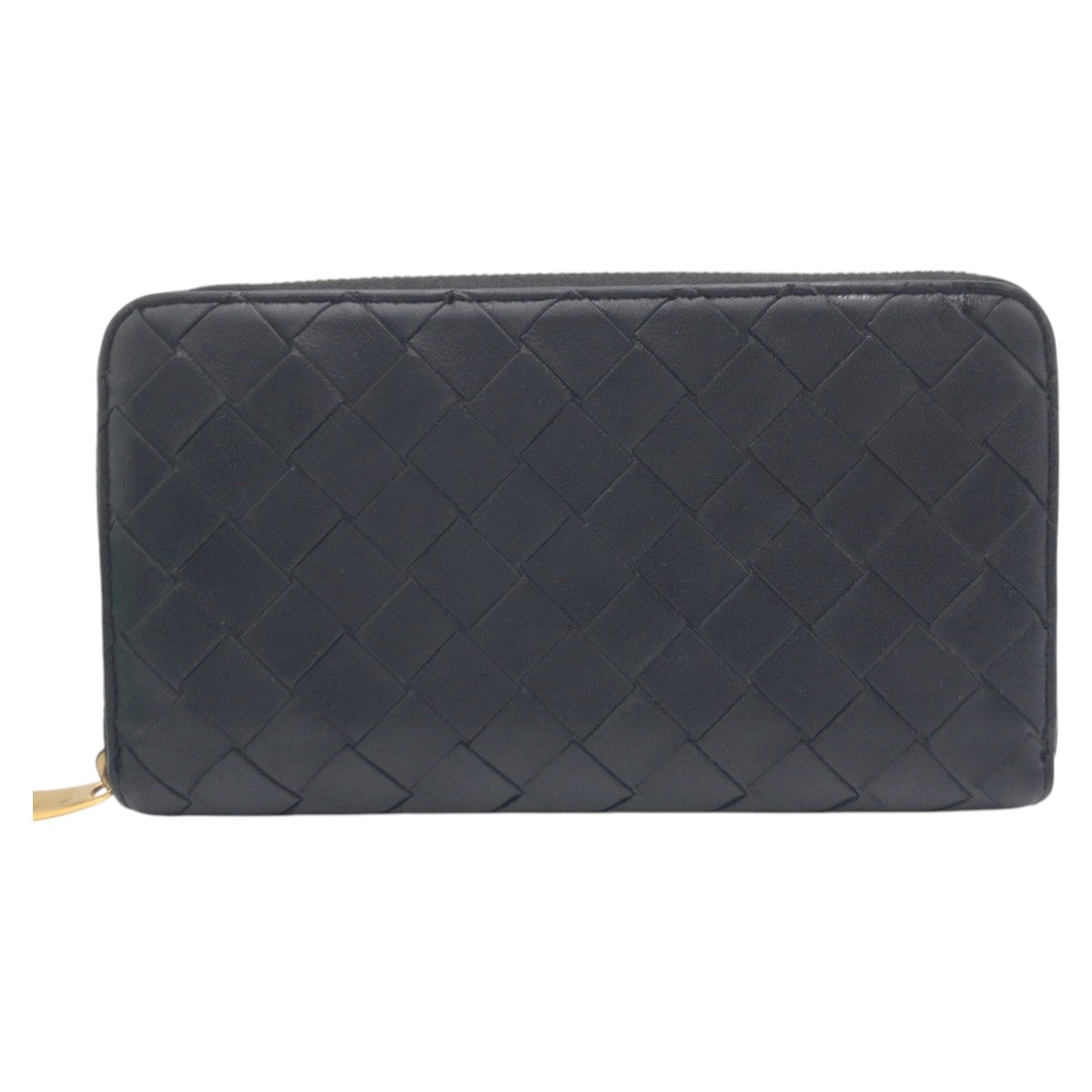 15661
BOTTEGAVENETA ボッテガヴェネタ イントレチャート ブラック レザー 長財布 ロングウォレット  メンズ ABP26