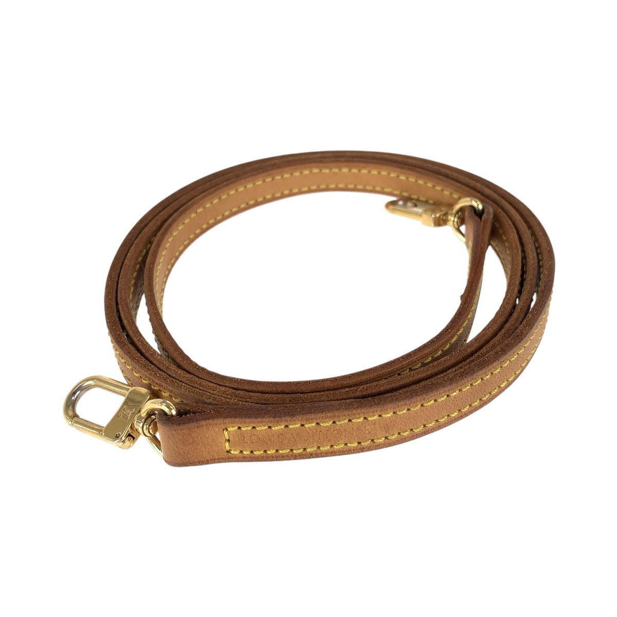 15662
LOUIS VUITTON ルイヴィトン ショルダーストラップのみ ベージュ ゴールド金具 レザー ショルダーストラップのみ  レディース