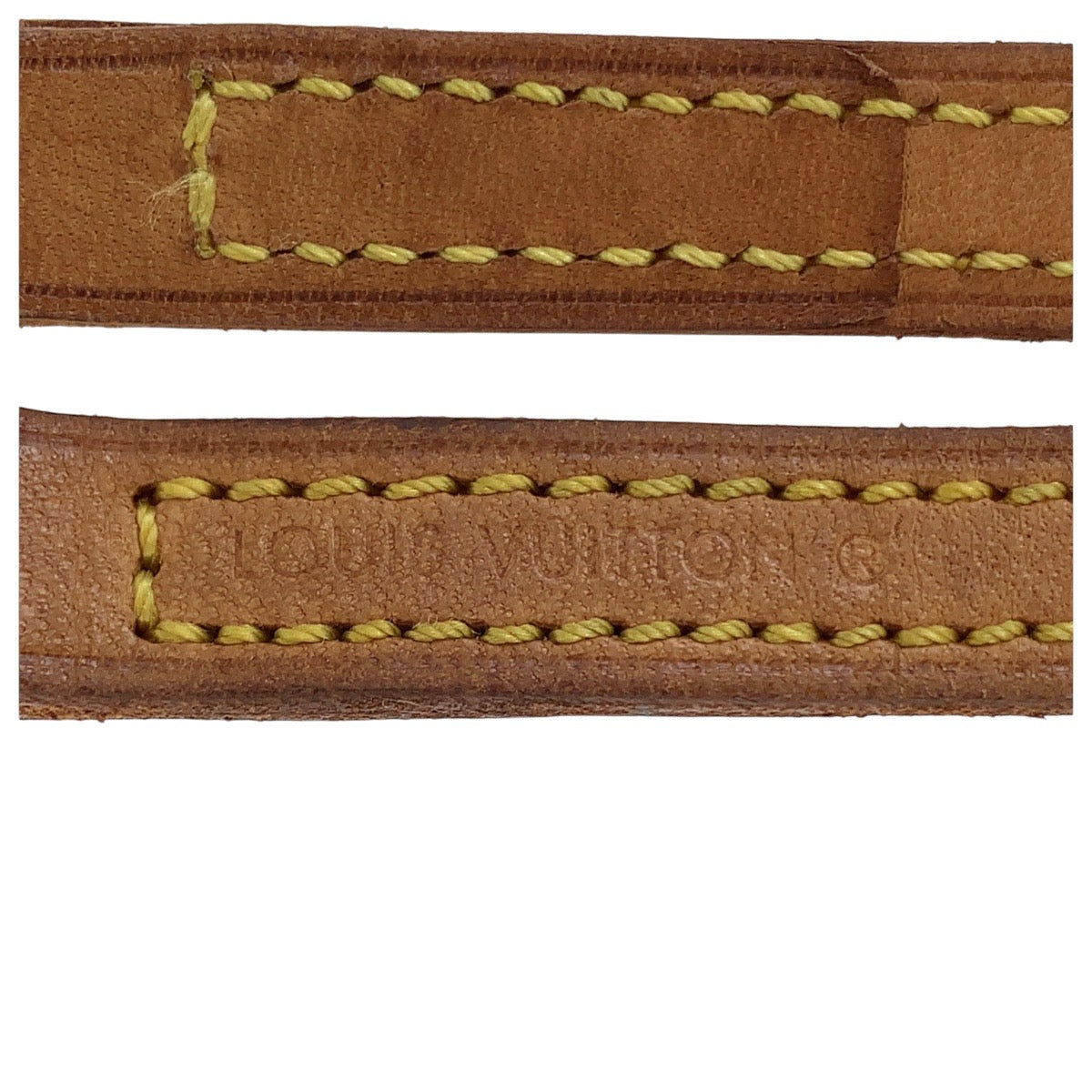 15662
LOUIS VUITTON ルイヴィトン ショルダーストラップのみ ベージュ ゴールド金具 レザー ショルダーストラップのみ  レディース