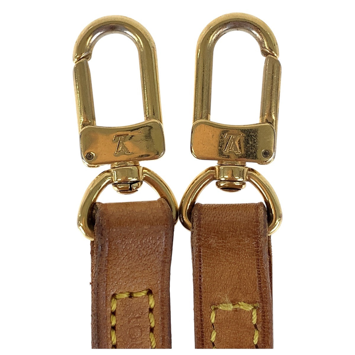 15662
LOUIS VUITTON ルイヴィトン ショルダーストラップのみ ベージュ ゴールド金具 レザー ショルダーストラップのみ  レディース