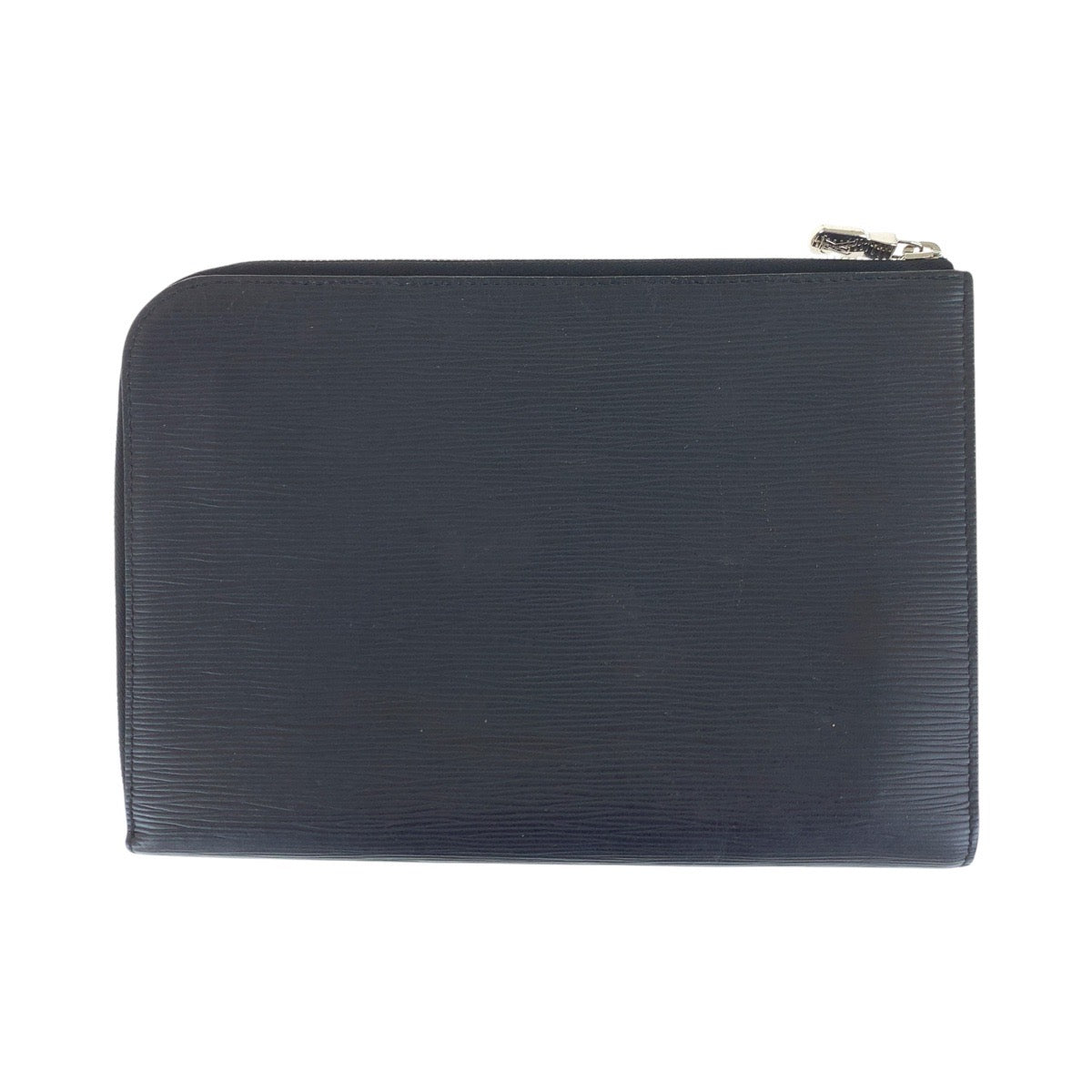 15665
 LOUIS VUITTON Epi Pochette Jour PM Black Silver Hardware Leather M62646 Clutch Bag Second Bag Men's