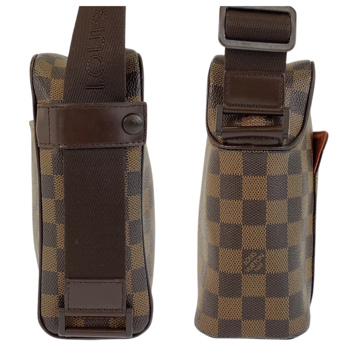 15679
LOUIS VUITTON ルイヴィトン ダミエ オラフ ブラウン ゴールド金具 PVC N41442 ショルダーバッグ ポシェット  レディース