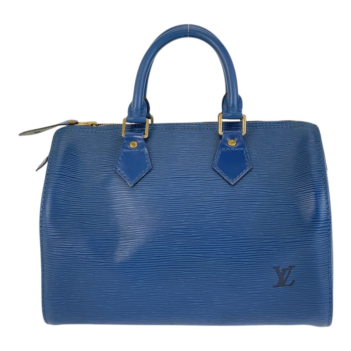 15680
LOUIS VUITTON ルイヴィトン エピ スピーディ25 ブルー ゴールド金具 レザー M43015 ハンドバッグ ボストンバッグ  レディース