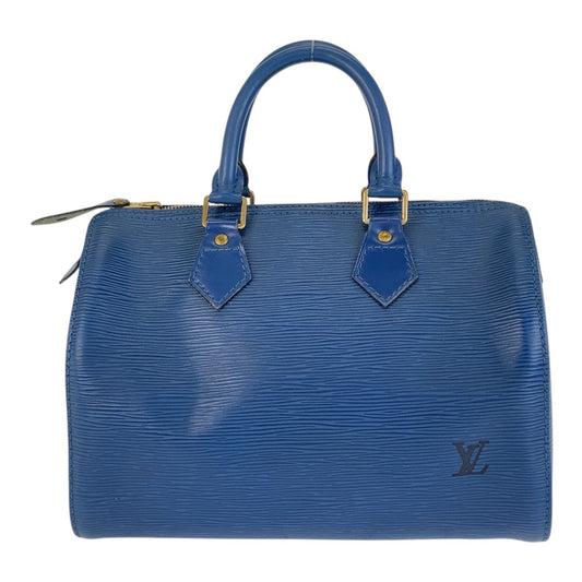 15680
LOUIS VUITTON ルイヴィトン エピ スピーディ25 ブルー ゴールド金具 レザー M43015 ハンドバッグ ボストンバッグ  レディース