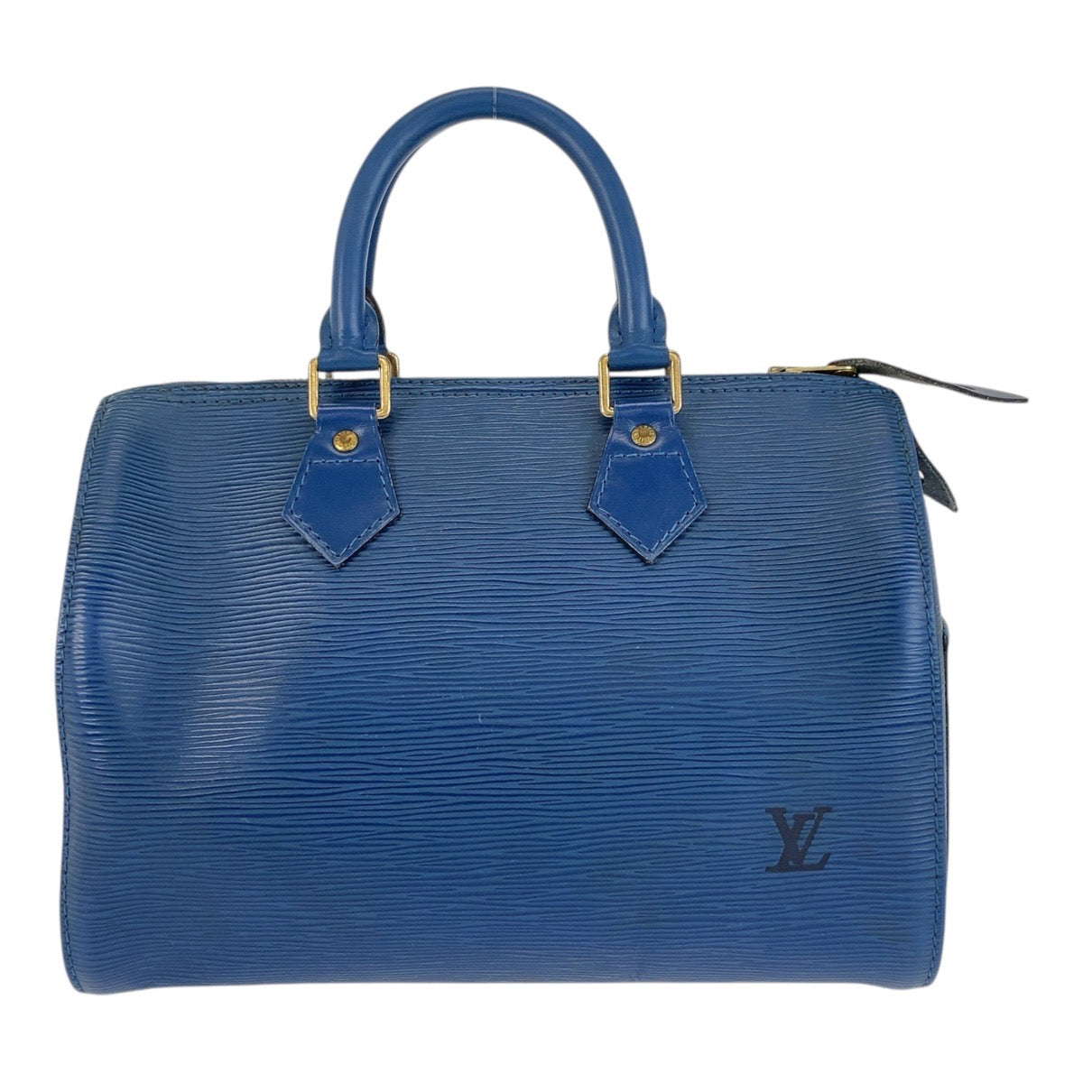 15680
LOUIS VUITTON ルイヴィトン エピ スピーディ25 ブルー ゴールド金具 レザー M43015 ハンドバッグ ボストンバッグ  レディース