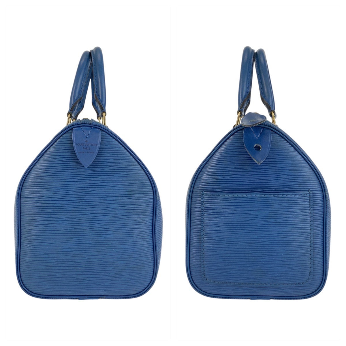 15680
LOUIS VUITTON ルイヴィトン エピ スピーディ25 ブルー ゴールド金具 レザー M43015 ハンドバッグ ボストンバッグ  レディース