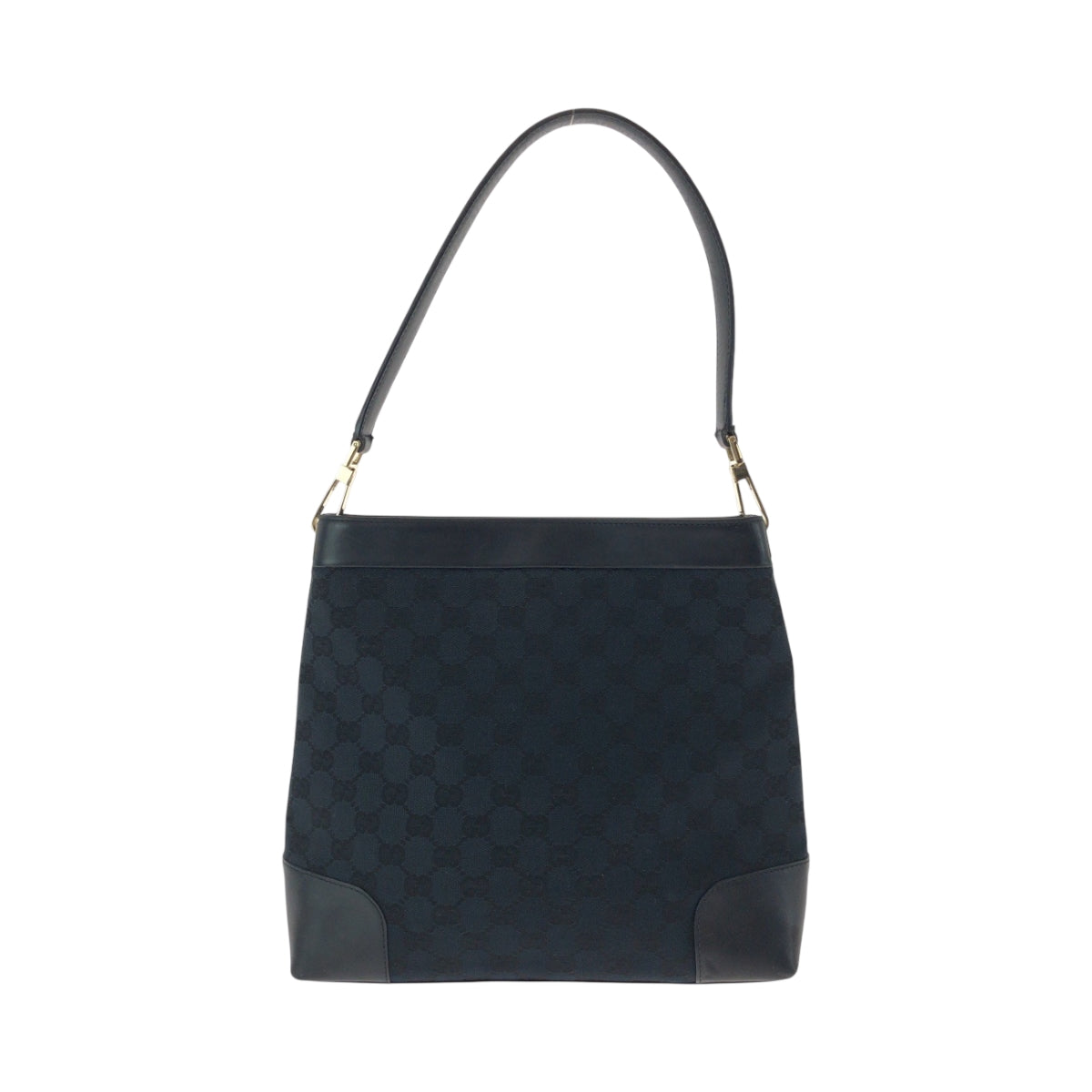 15685
GUCCI グッチ ブラック シルバー金具 GGキャンバス 001 4231 ショルダーバッグ ハンドバッグ  レディース