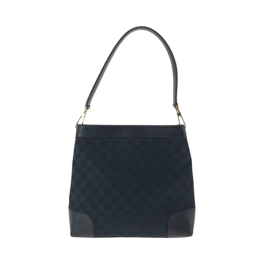 15685
GUCCI グッチ ブラック シルバー金具 GGキャンバス 001 4231 ショルダーバッグ ハンドバッグ  レディース