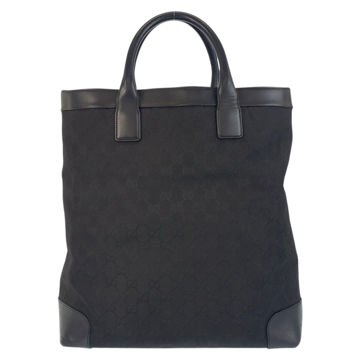 15686
GUCCI グッチ ブラック 黒 GGキャンバス / レザー 002 1121 トートバッグ  レディース AB20