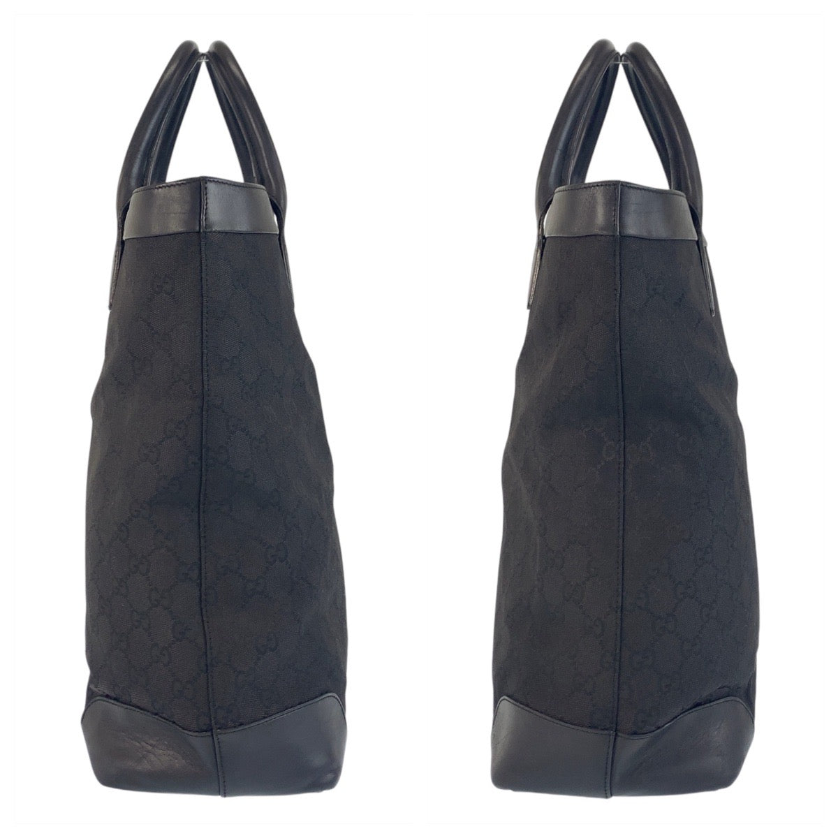 15686
GUCCI グッチ ブラック 黒 GGキャンバス / レザー 002 1121 トートバッグ  レディース AB20
