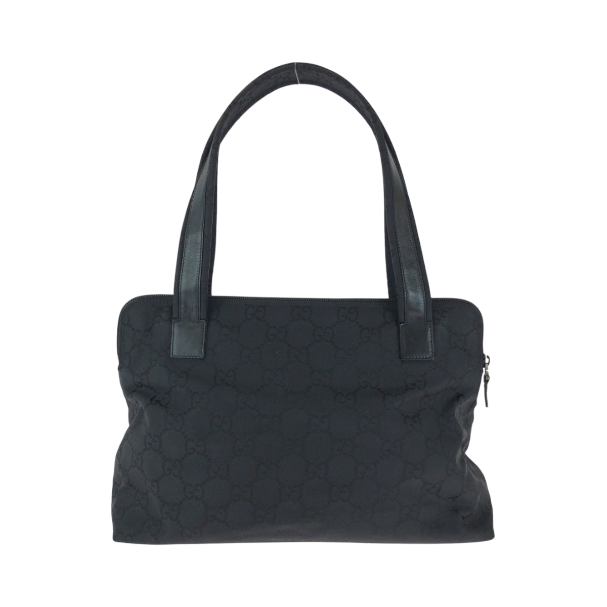 15687
GUCCI グッチ ブラック シルバー金具 ナイロン / レザー 001 3705 トートバッグ ハンドバッグ ショルダーバッグ  レディース
