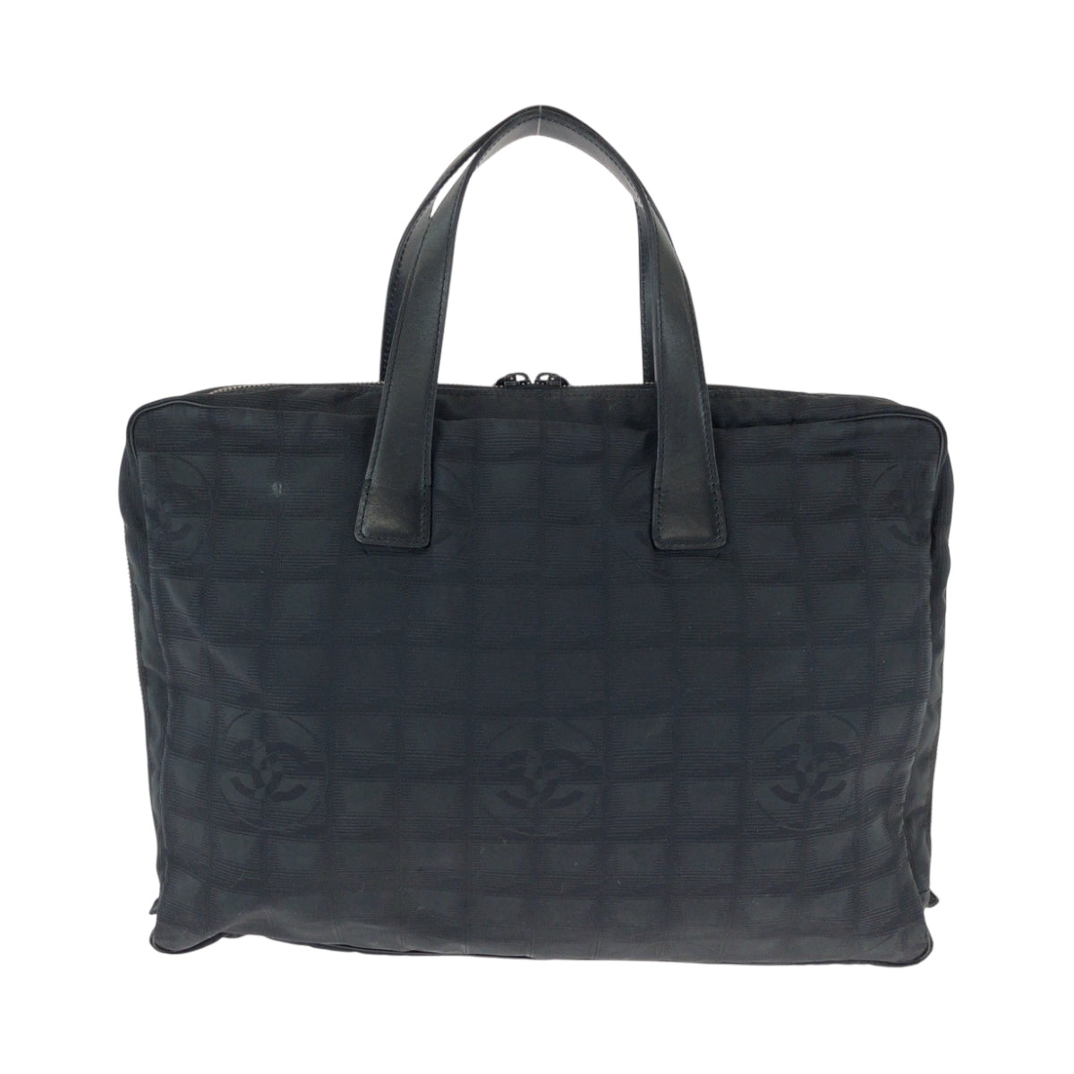 15690
CHANEL シャネル ニュートラベルライン ココマーク ブラック 黒 シルバー金具 ナイロン A15974 ビジネスバッグ ハンドバッグ  レディース AB22
