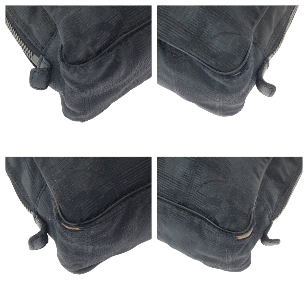 15690
CHANEL シャネル ニュートラベルライン ココマーク ブラック 黒 シルバー金具 ナイロン A15974 ビジネスバッグ ハンドバッグ  レディース AB22