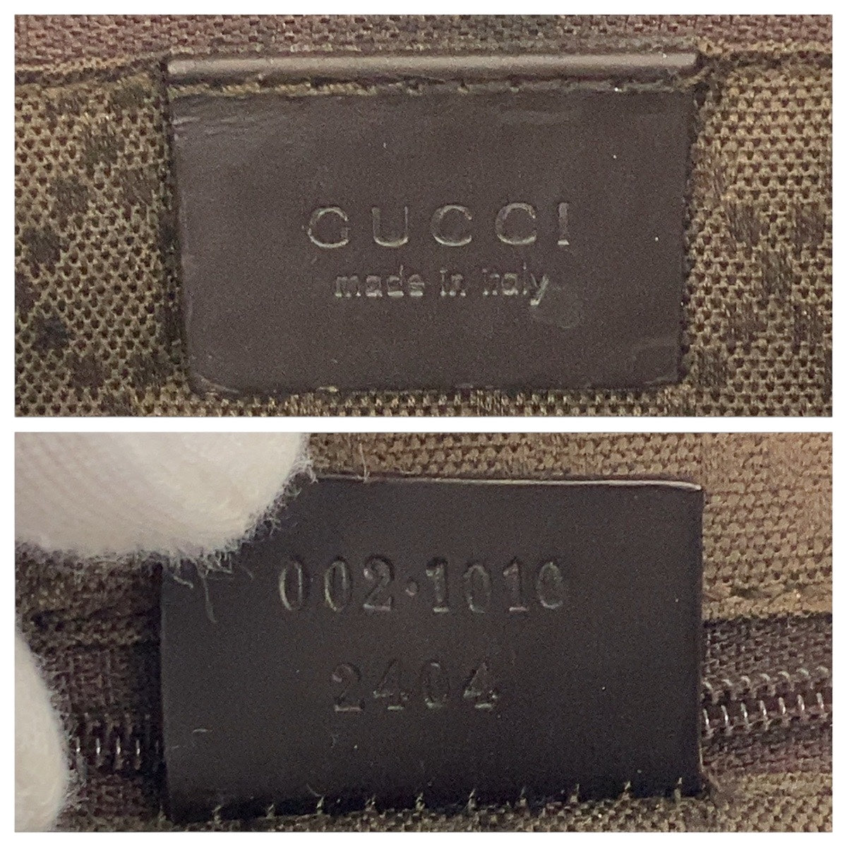 15693
GUCCI グッチ バンブー ブラウン ブラック シルバー金具 GGキャンバス 002 1010 トートバッグ ハンドバッグ  レディース